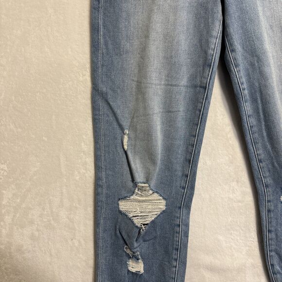 FRAME Jeans Size 27 Le Nouveau Straight Stiletto Hem Jeans Denim Distressed - Picture 4 of 16